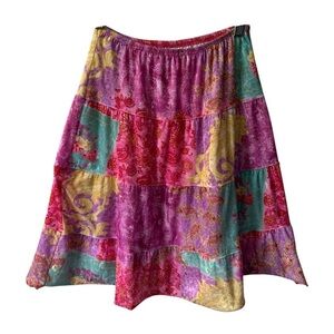 CRAVE Boho Princess Skirt Multicolor Flowy Girls Size 10